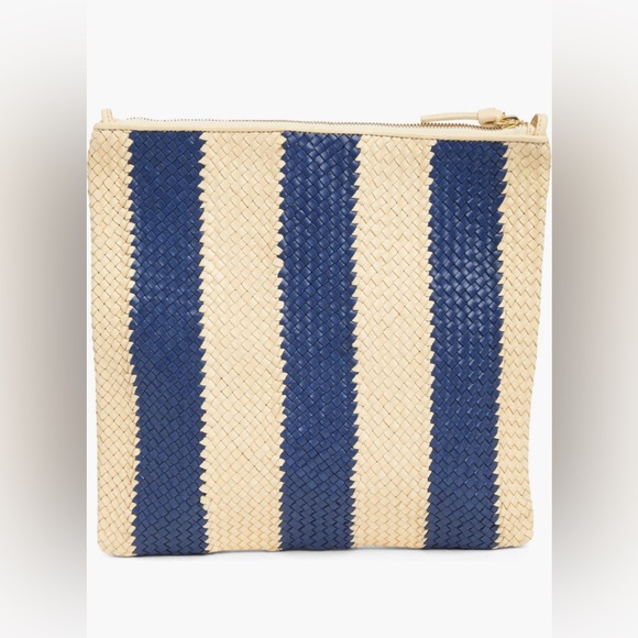 Last offer🔥🔥🔥🔥Clare V Fold over Woven Leather Clutch - Picture 2 of 15